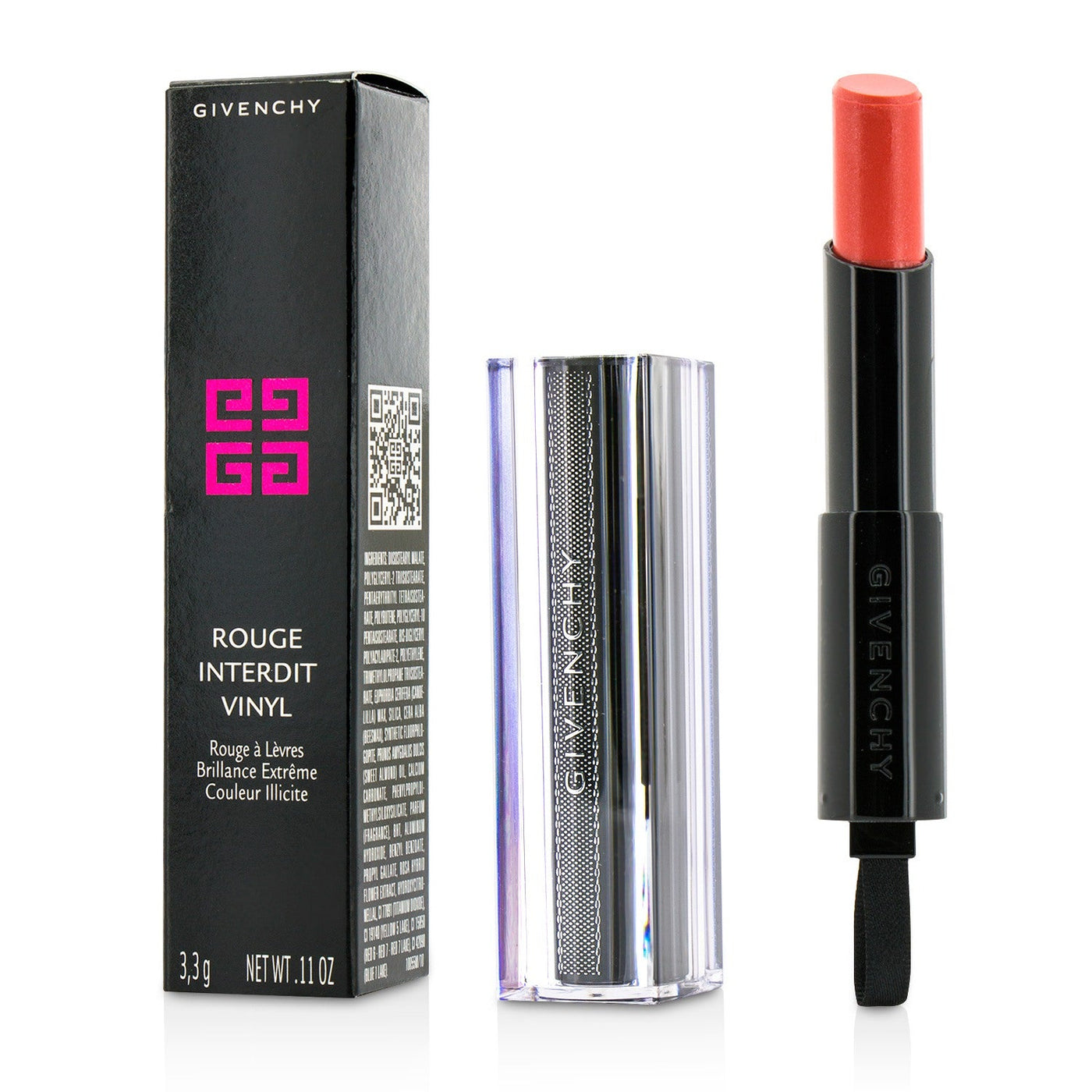 Givenchy Rouge Interdit Vinyl Extreme Shine Lipstick - # 06 Rose Sulfureux  3.3g/0.11oz