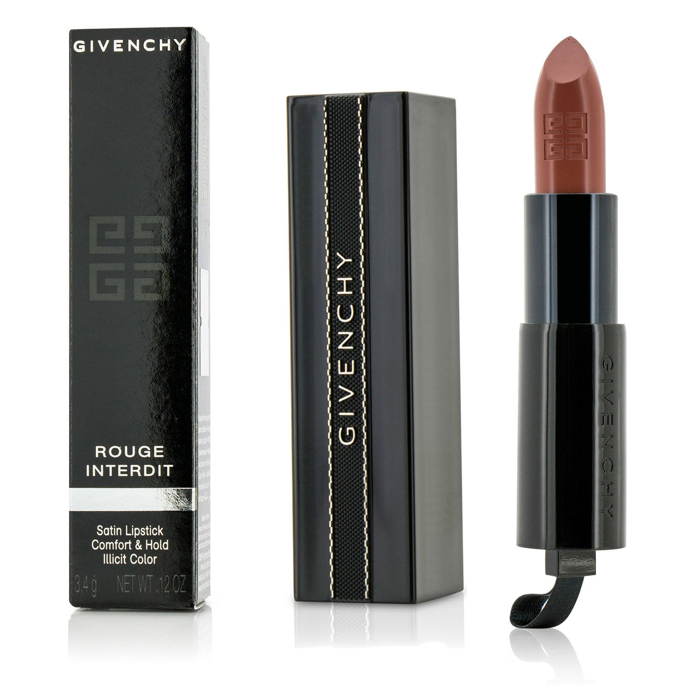 Givenchy Rouge Interdit Satin Lipstick - # 18 Addicted To Rose  3.4g/0.12oz