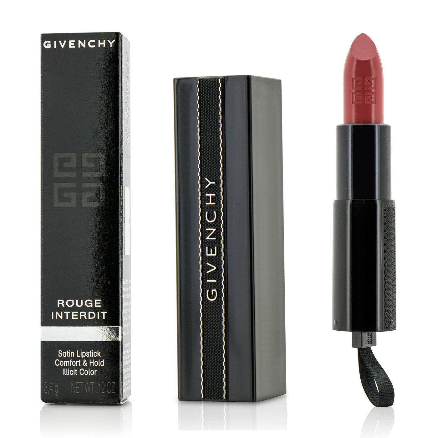 Givenchy Rouge Interdit Satin Lipstick - # 23 Fuchsia-in-the-know  3.4g/0.12oz
