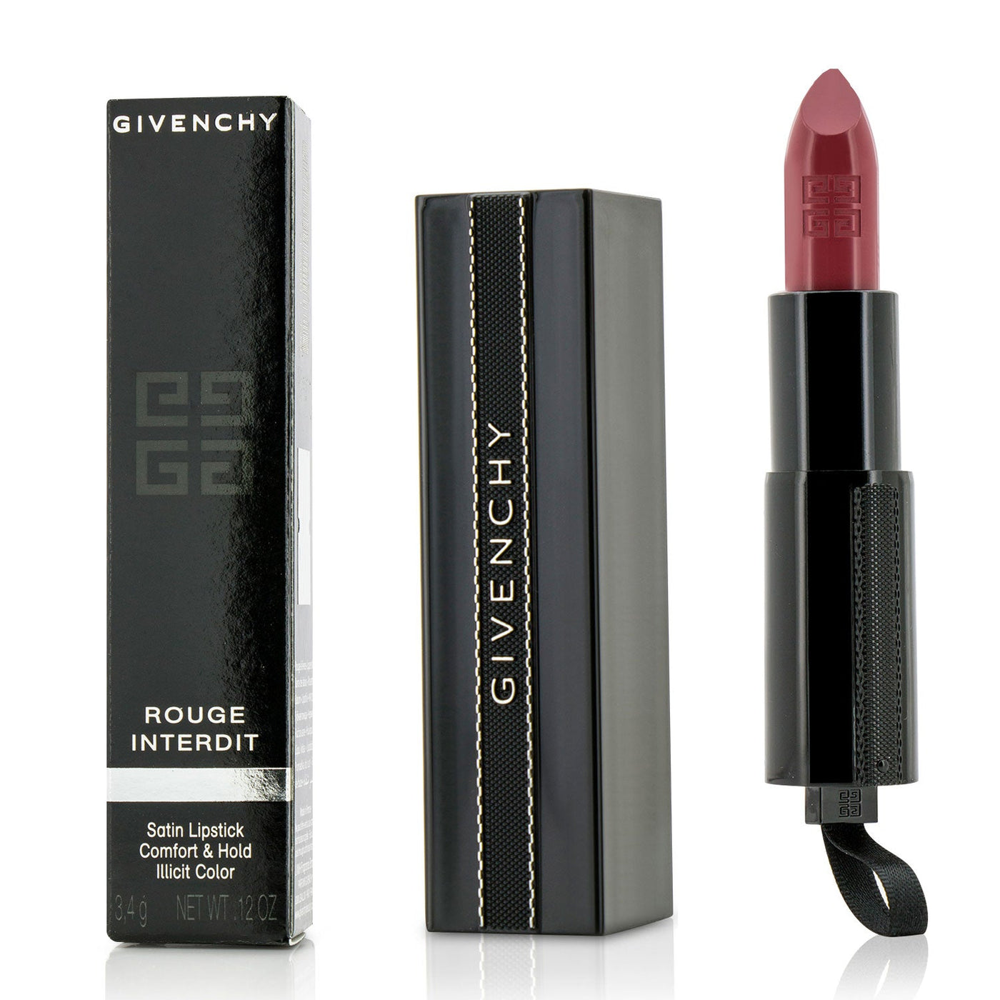 Givenchy Rouge Interdit Satin Lipstick - # 2 Serial Nude  3.4g/0.12oz