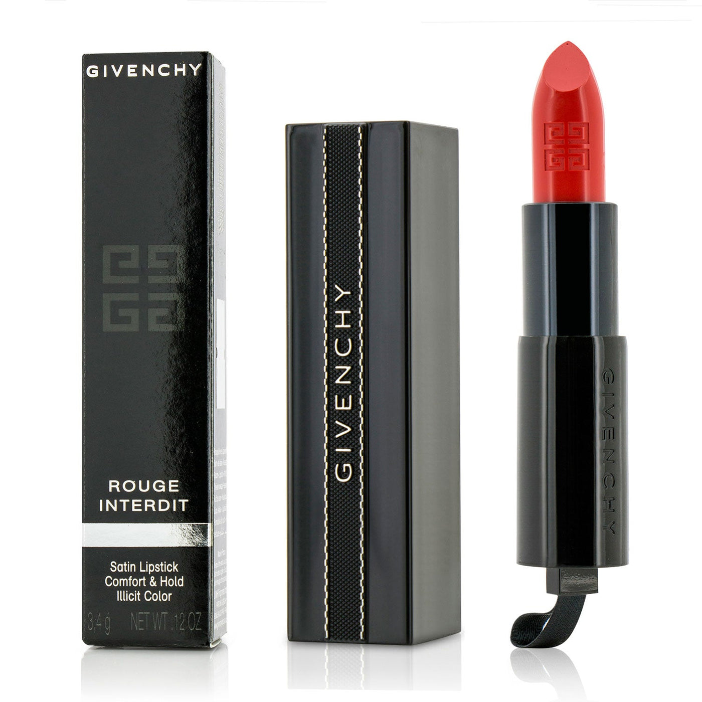 Givenchy Rouge Interdit Satin Lipstick - # 16 Wanted Coral  3.4g/0.12oz