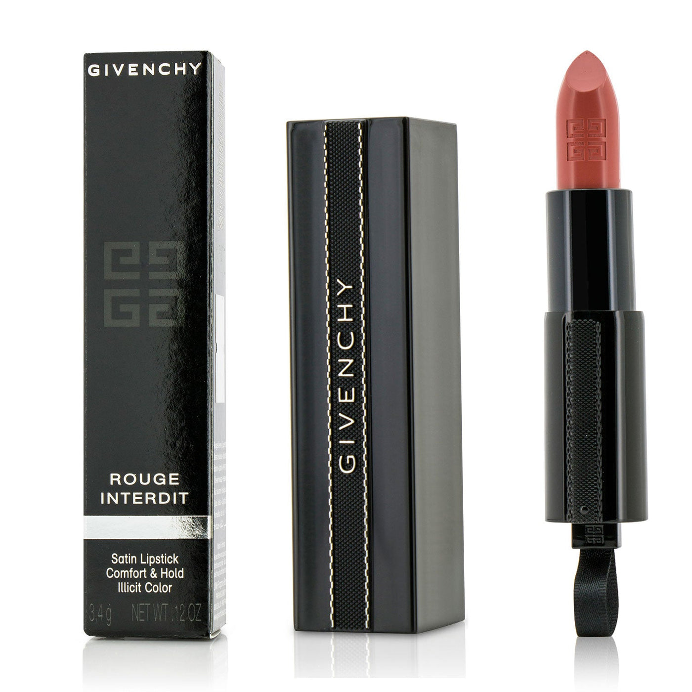 Givenchy Rouge Interdit Satin Lipstick - # 23 Fuchsia-in-the-know  3.4g/0.12oz