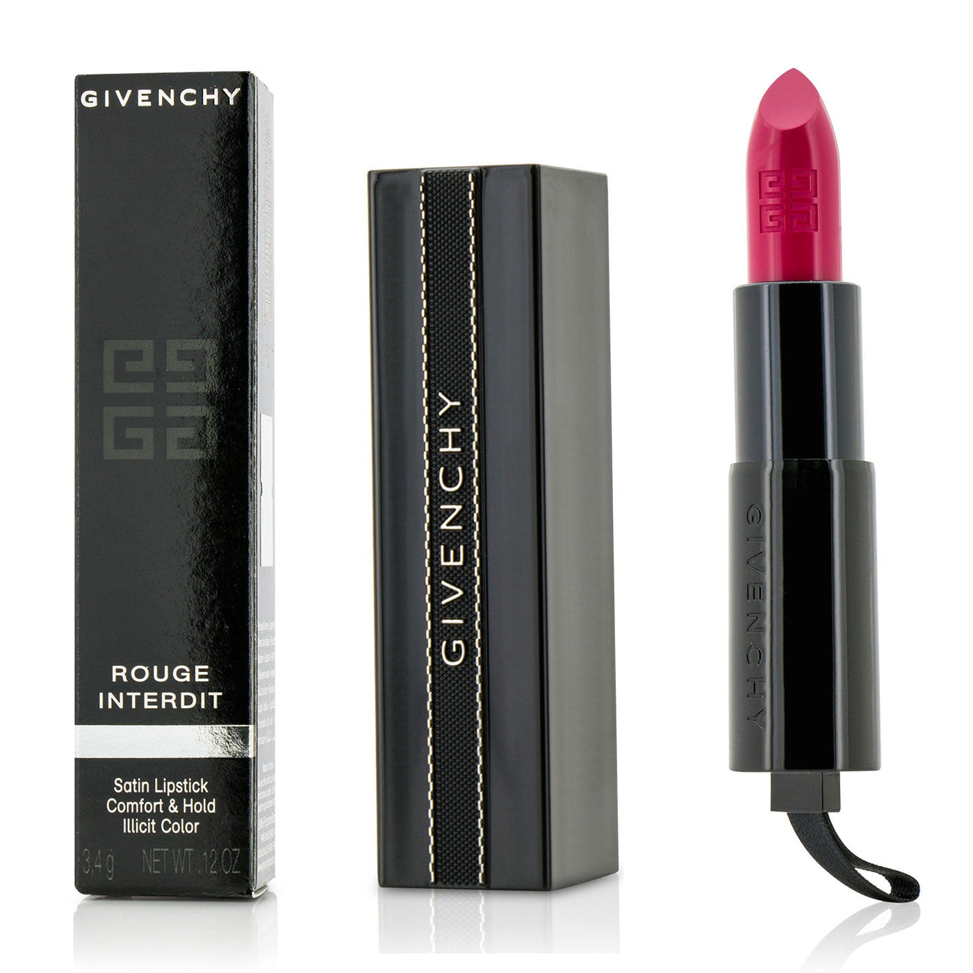 Givenchy Rouge Interdit Satin Lipstick - # 18 Addicted To Rose  3.4g/0.12oz
