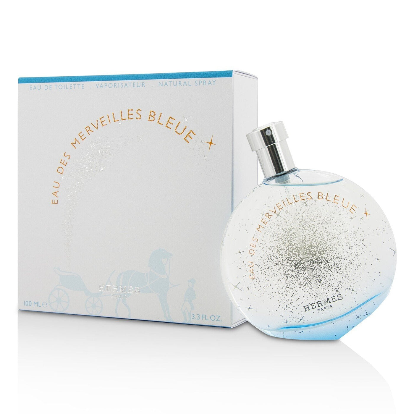 Hermes Eau Des Merveilles Bleue Eau De Toilette Spray (Unboxed)  100ml/3.3oz