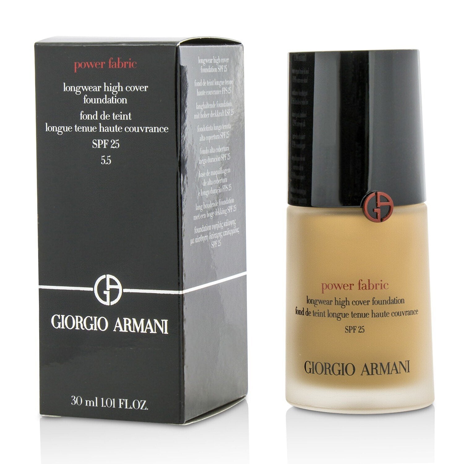 Giorgio Armani Power Fabric Longwear High Cover Foundation SPF 25 - # 2 (Fair, Golden) (Box Slightly Damaged)  30ml/1oz