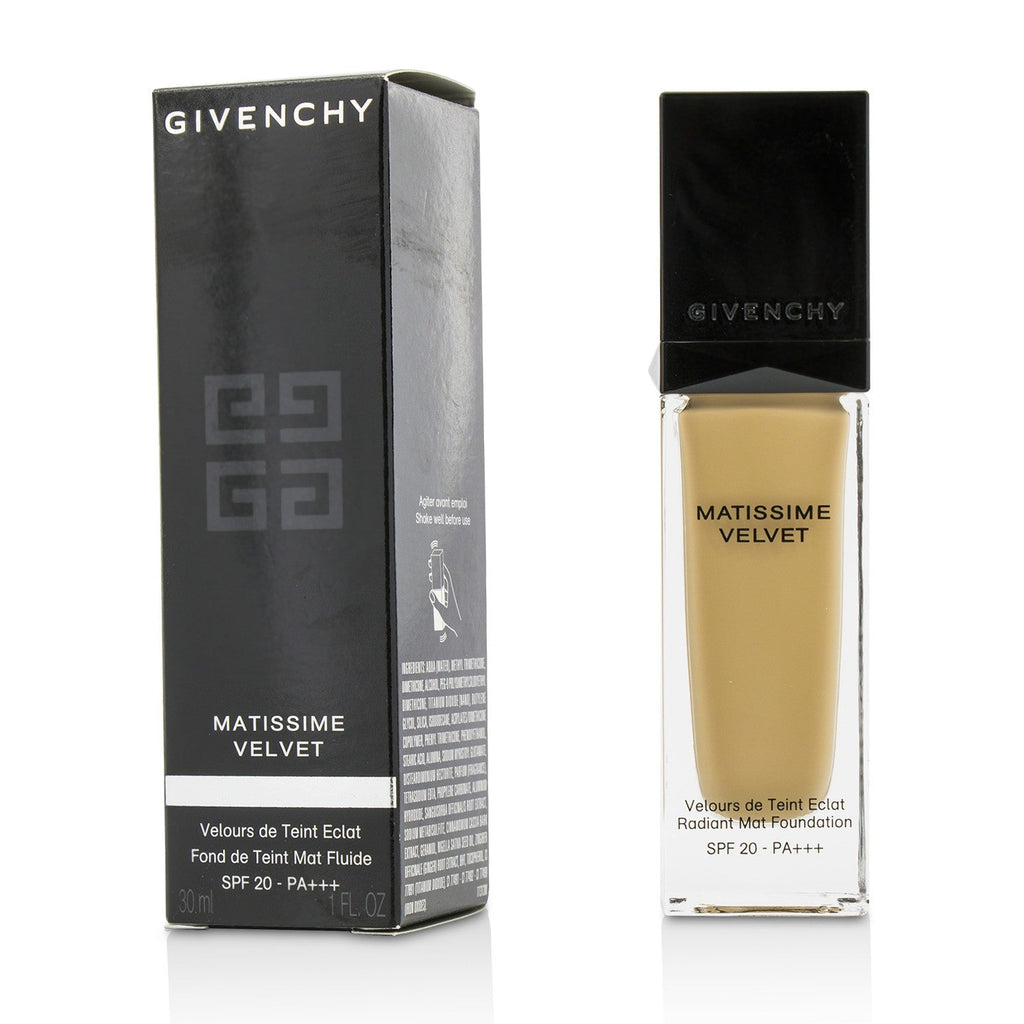 Givenchy Matissime Velvet Radiant Mat Fluid Foundation SPF 20 - #01 Mat Porcelain  30ml/1oz