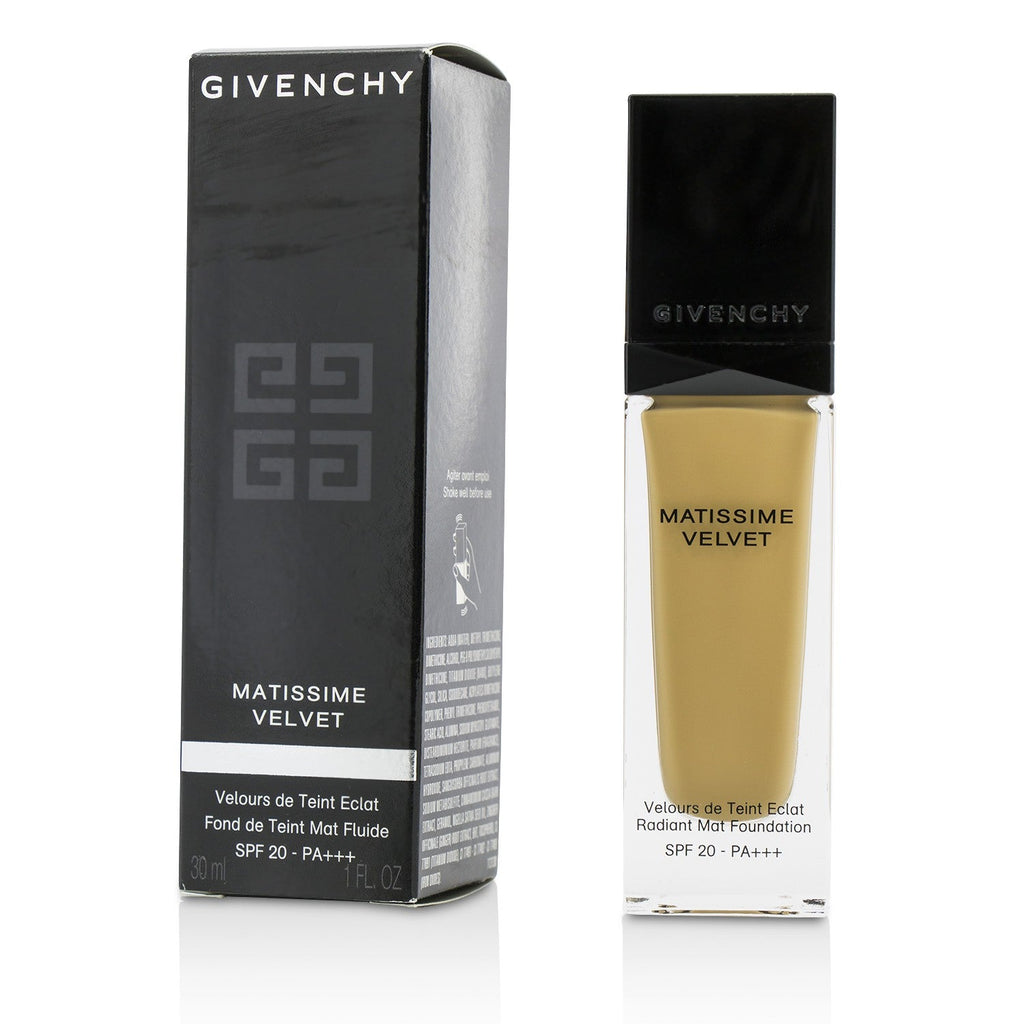 Givenchy Matissime Velvet Radiant Mat Fluid Foundation SPF 20 - #01 Mat Porcelain  30ml/1oz