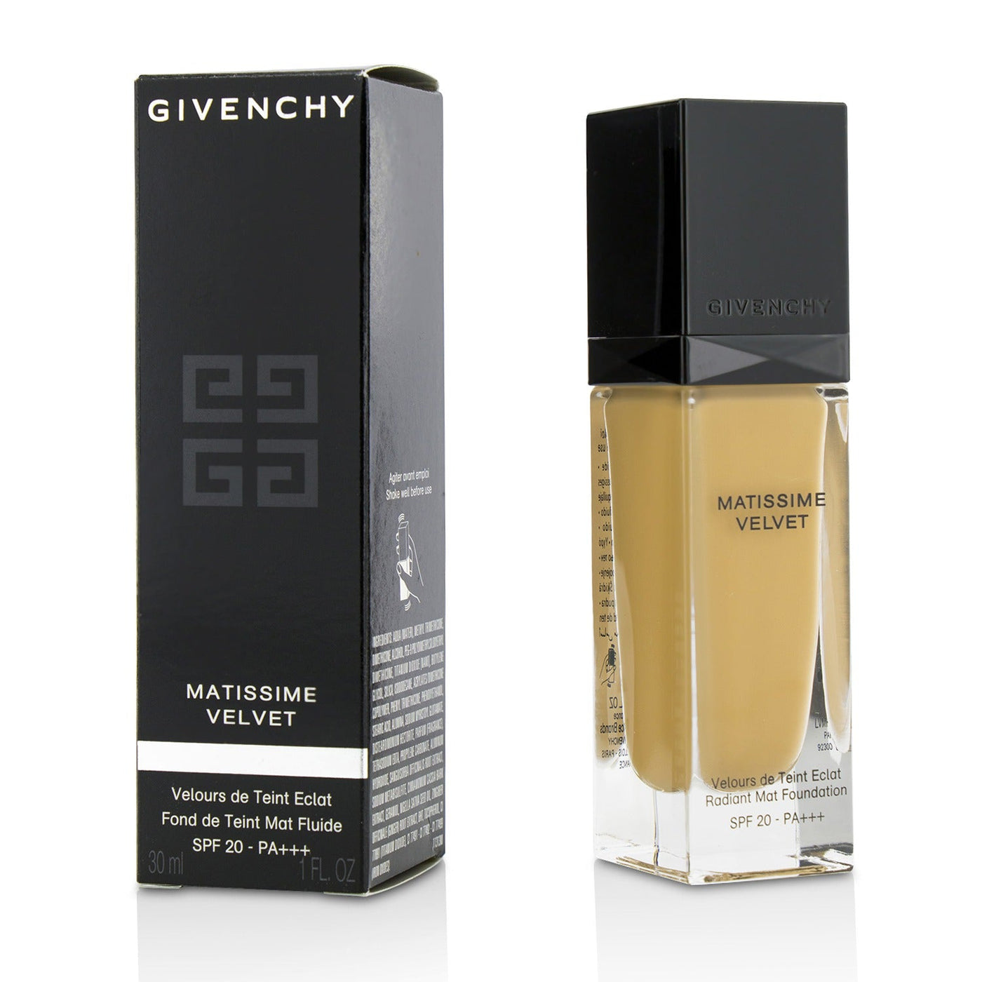 Givenchy Matissime Velvet Radiant Mat Fluid Foundation SPF 20 - #3.5 Mat Vanilla  30ml/1oz
