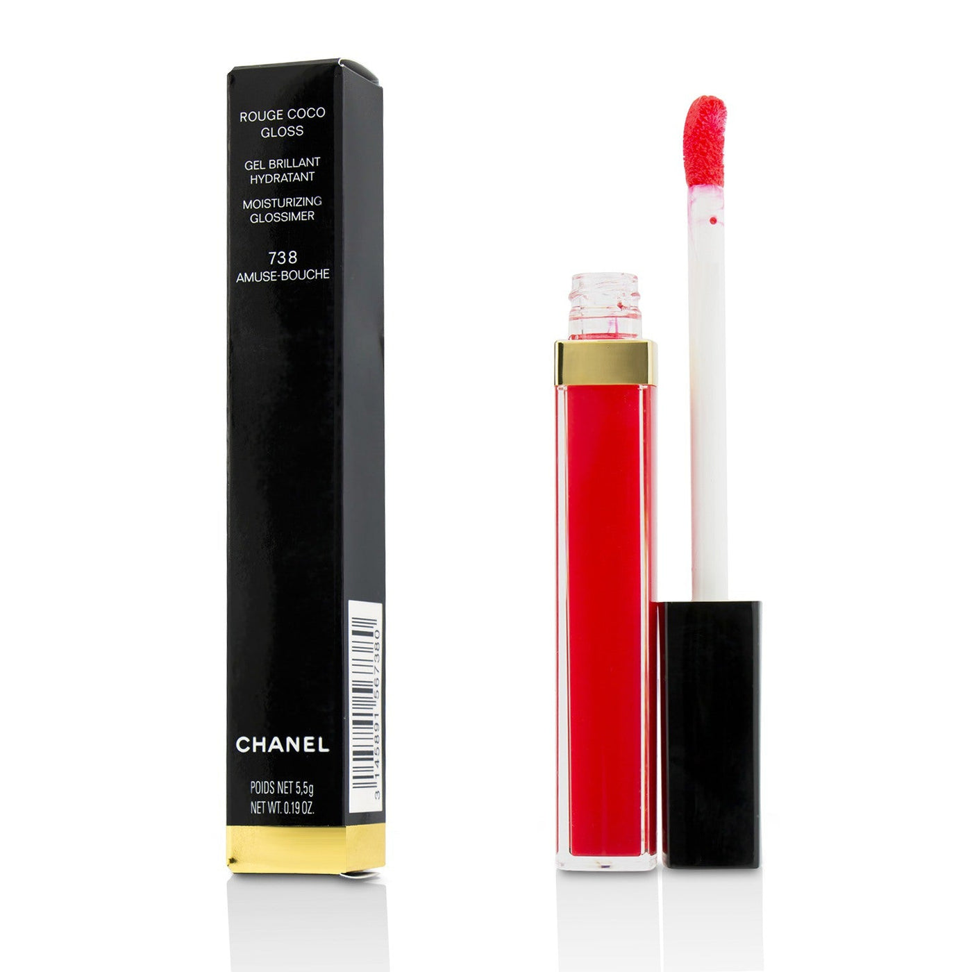 Chanel Rouge Coco Gloss Moisturizing Glossimer - # 816 Laque Noire  5.5g/0.19oz