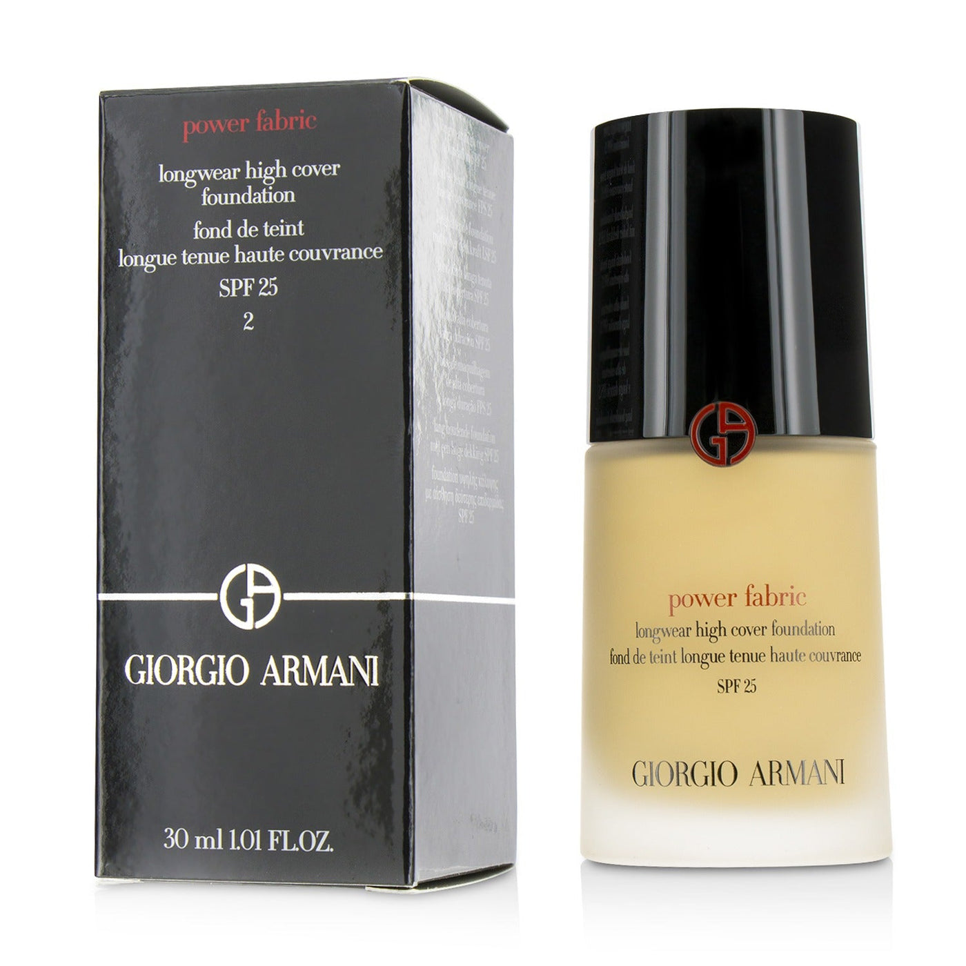 Giorgio Armani Power Fabric Longwear High Cover Foundation SPF 25 - # 5 (Light, Neutral)  30ml/1.01oz