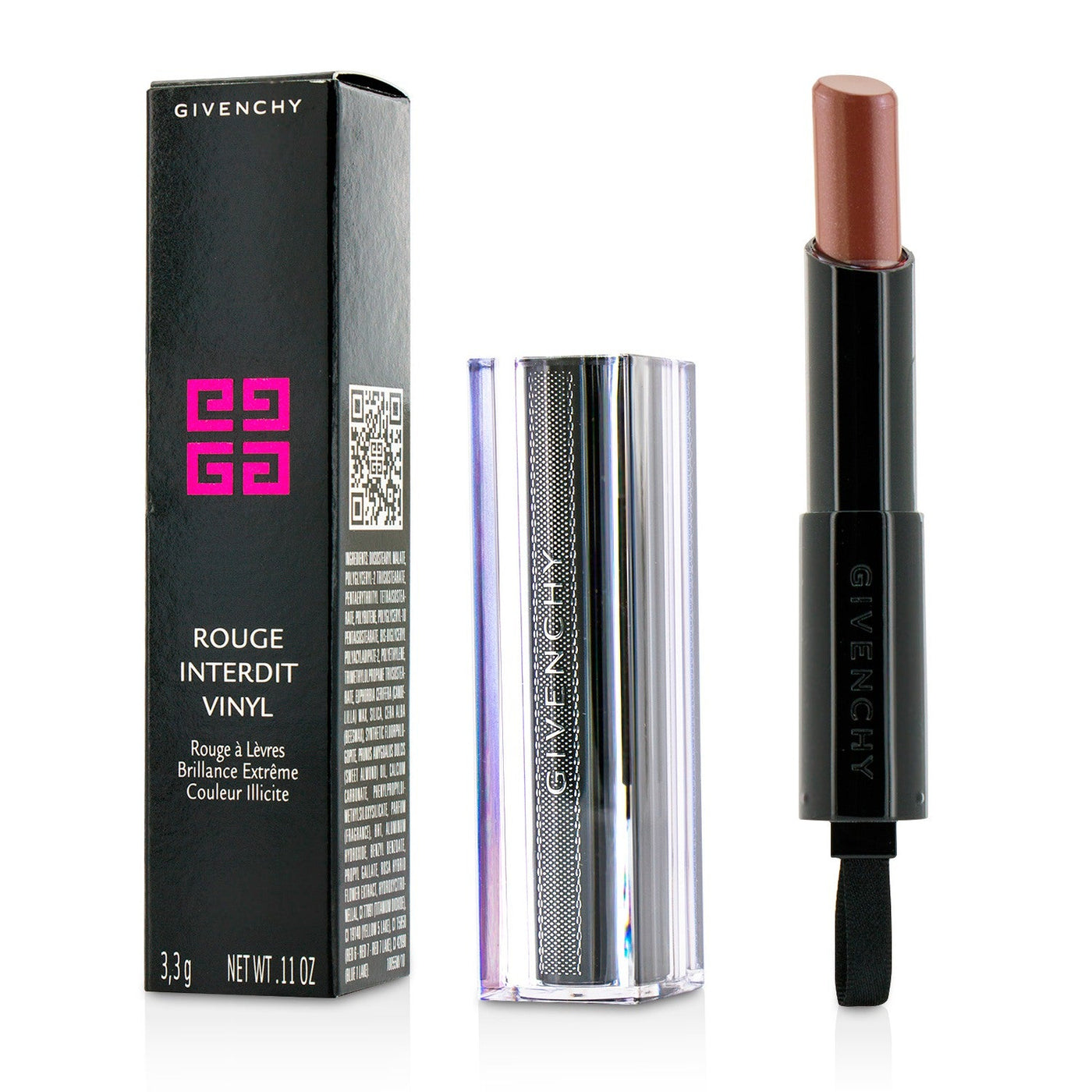 Givenchy Rouge Interdit Vinyl Extreme Shine Lipstick - # 06 Rose Sulfureux  3.3g/0.11oz