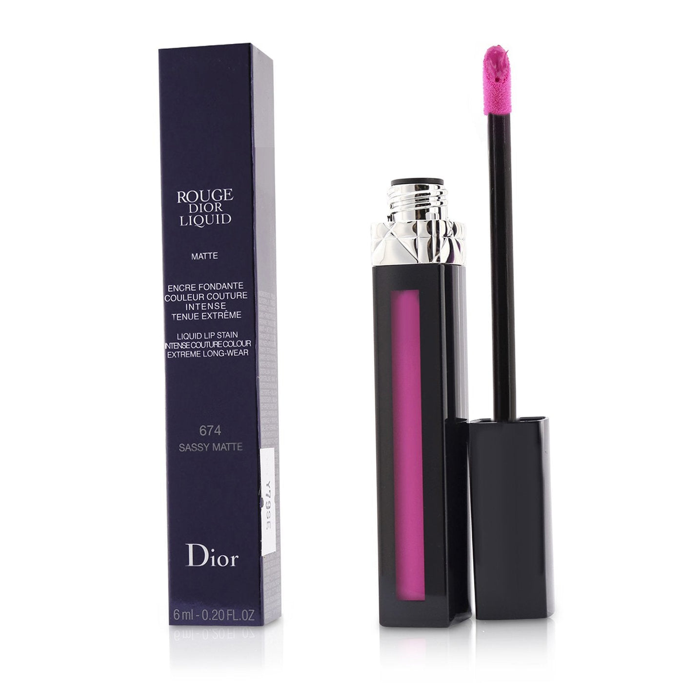 Christian Dior Rouge Dior Liquid Lip Stain - # 674 Sassy Matte  6ml/0.2oz