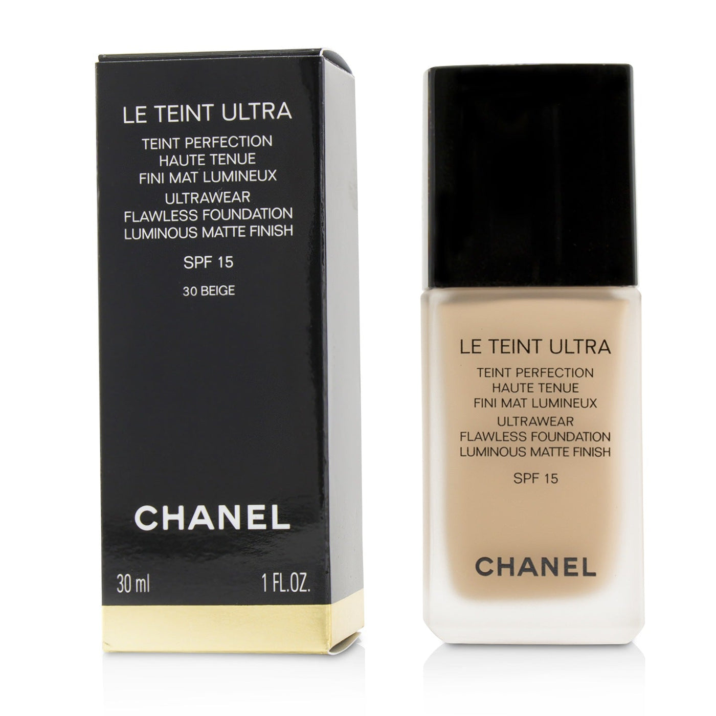 Chanel Le Teint Ultra Ultrawear Flawless Foundation Luminous Matte Finish SPF15 - # 12 Beige Rose  30ml/1oz