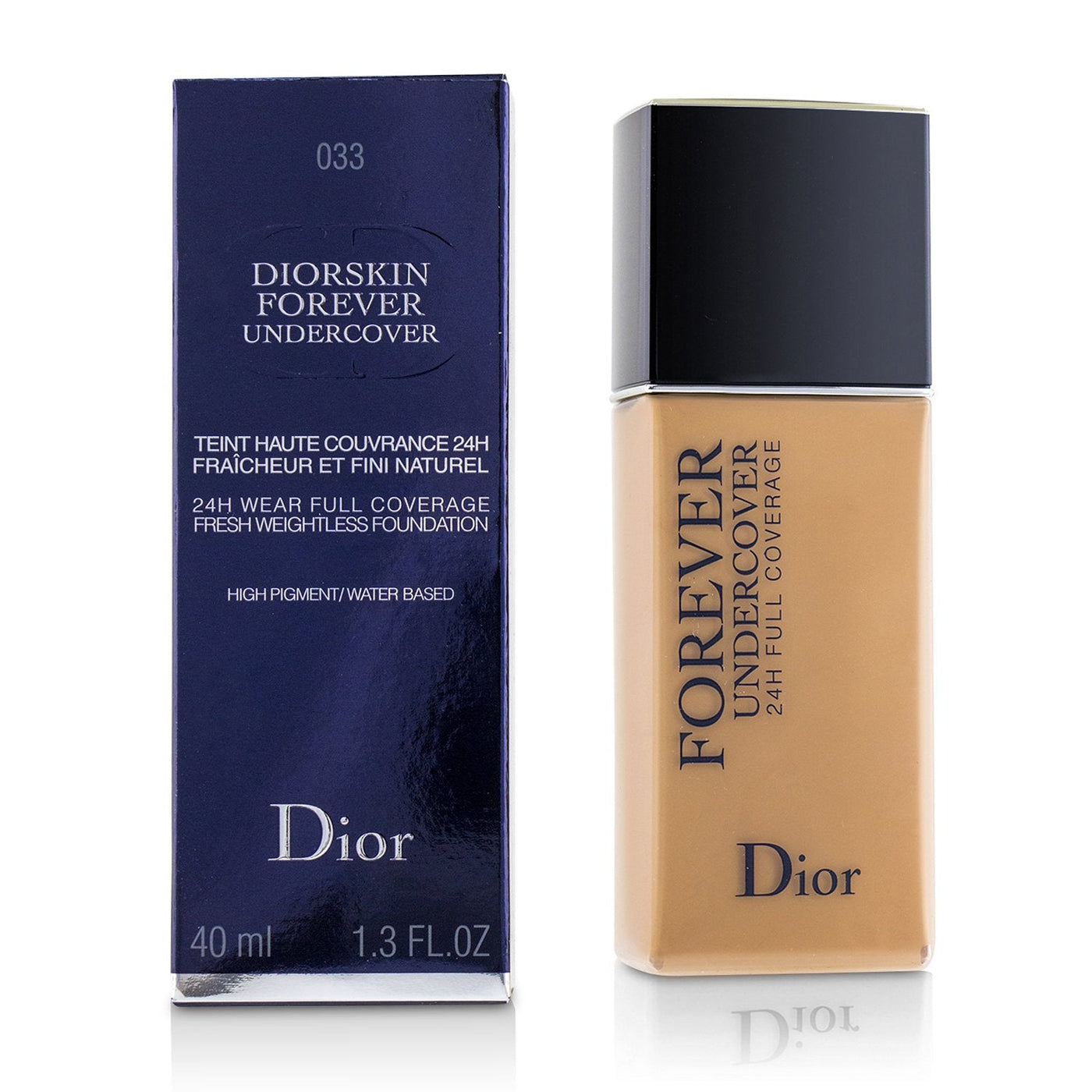 Christian Dior Diorskin Forever Undercover 24H Wear Full Coverage Water Based Foundation - # 022 Cameo  40ml/1.3oz