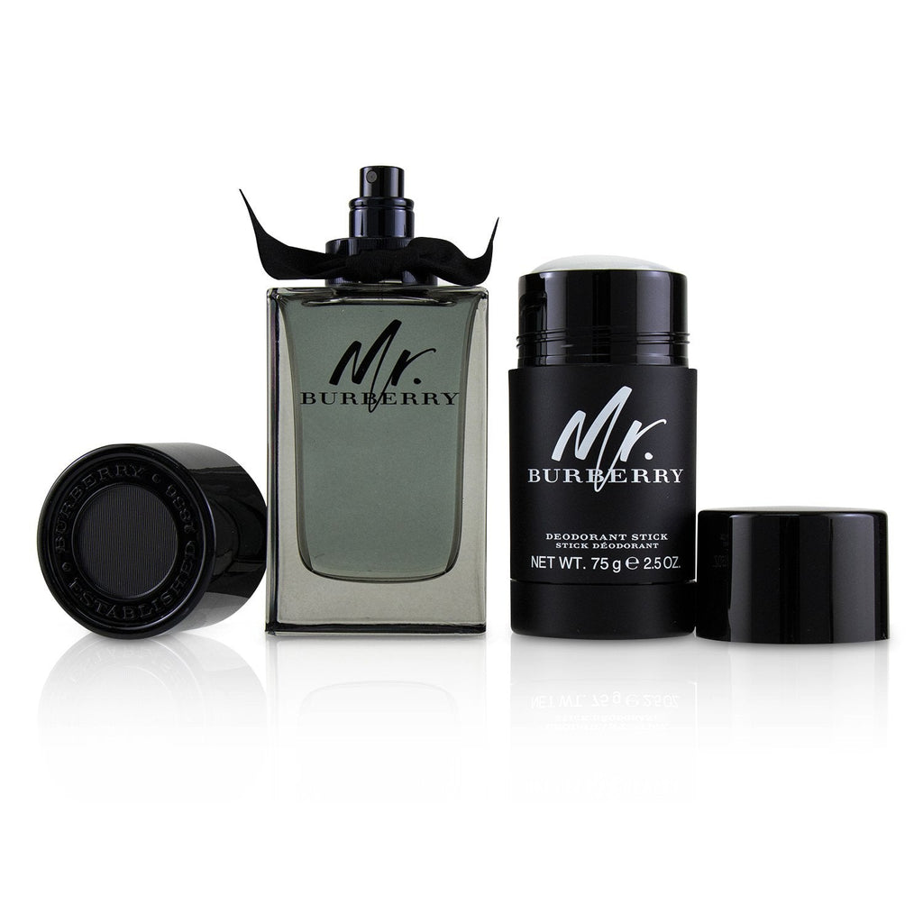 Burberry Mr. Burberry Coffret: Eau De Toilette Spray 100ml/3.3oz + Deodorant Stick 75g/2.5oz  2pcs