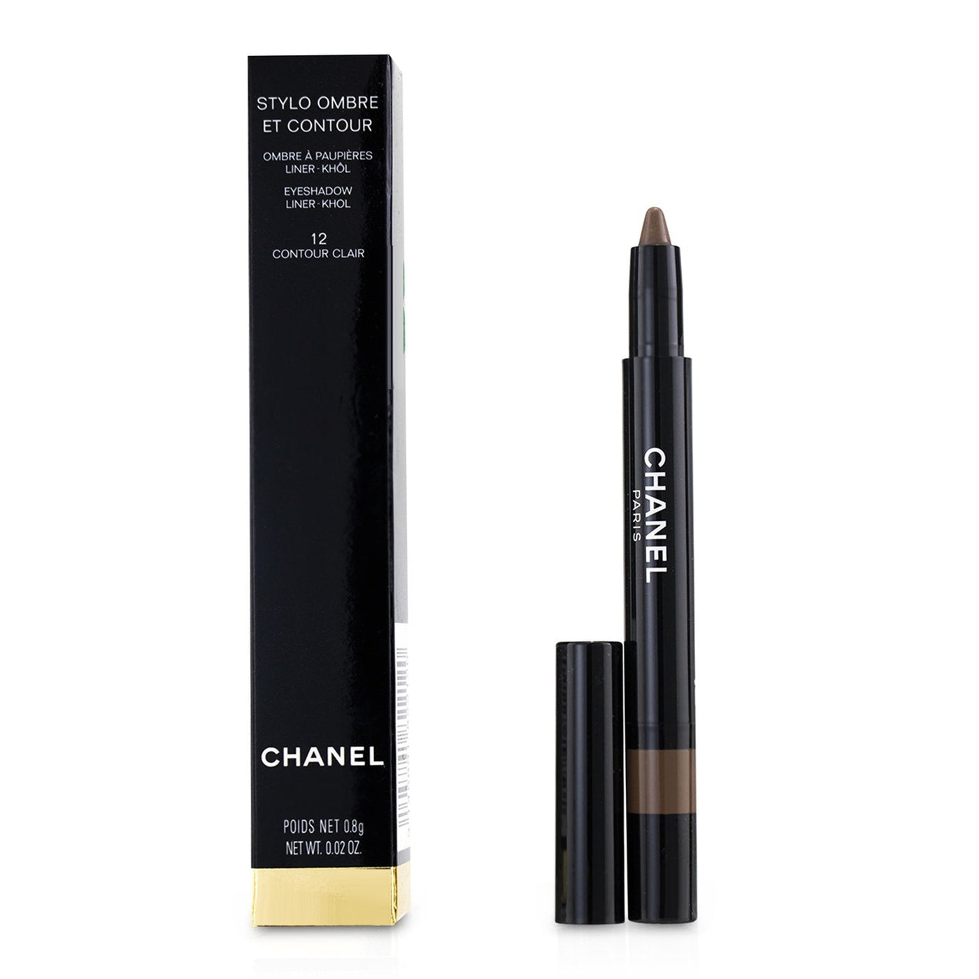 Chanel Stylo Ombre Et Contour (Eyeshadow/Liner/Khol) - # 08 Rouge Noir  0.8g/0.02oz