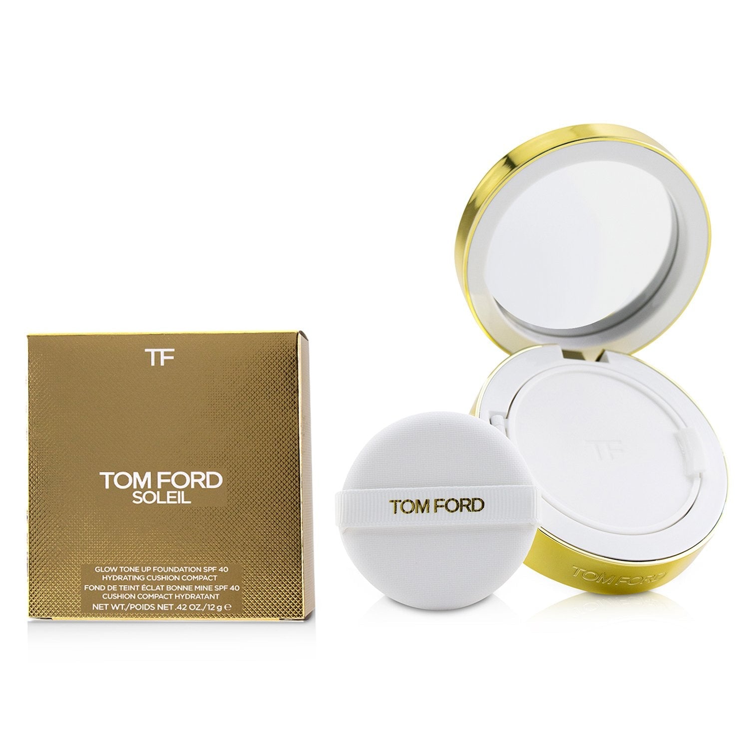 Tom Ford Soleil Glow Tone Up Hydrating Cushion Compact Foundation SPF40 - # 7.8 Warm Bronze  12g/0.42oz