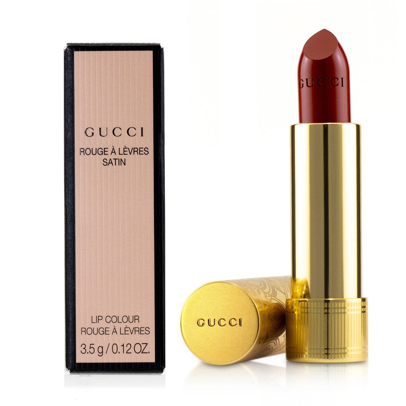 Gucci Rouge A Levres Satin Lip Colour - # 201 The Painted Veil  3.5g/0.12oz
