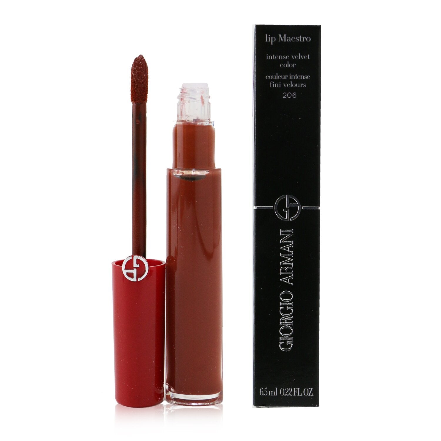 Giorgio Armani Lip Maestro Intense Velvet Color (Liquid Lipstick) - # 405 (Sultan)  6.5ml/0.22oz