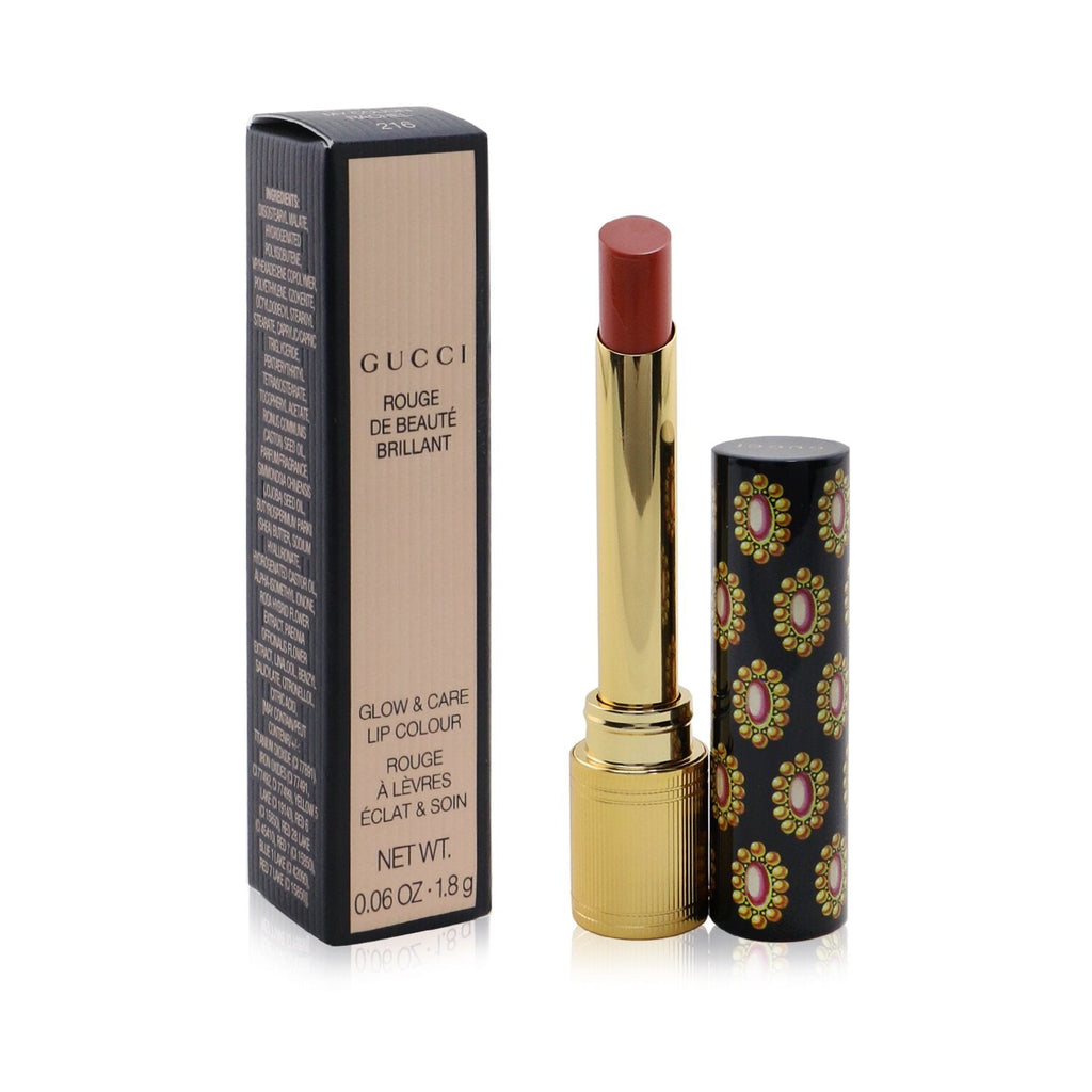 Gucci Rouge De Beaute Brillant Glow & Care Lip Colour - # 508 Diana Amber  1.8g/0.06oz
