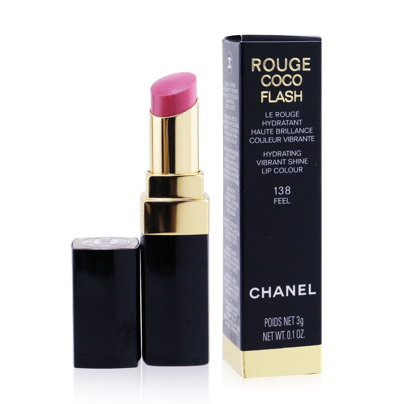 Chanel Rouge Coco Flash Hydrating Vibrant Shine Lip Colour - # 124 Vibrant  3g/0.1oz