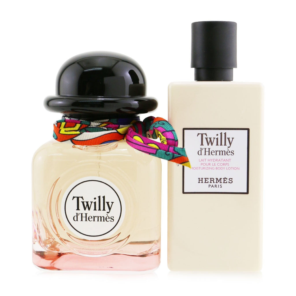Hermes Twilly D'Hermes Coffret: Eau De Parfum Spray 85ml/2.87oz + Moisturizing Body Lotion 80ml/2.7oz  2pcs