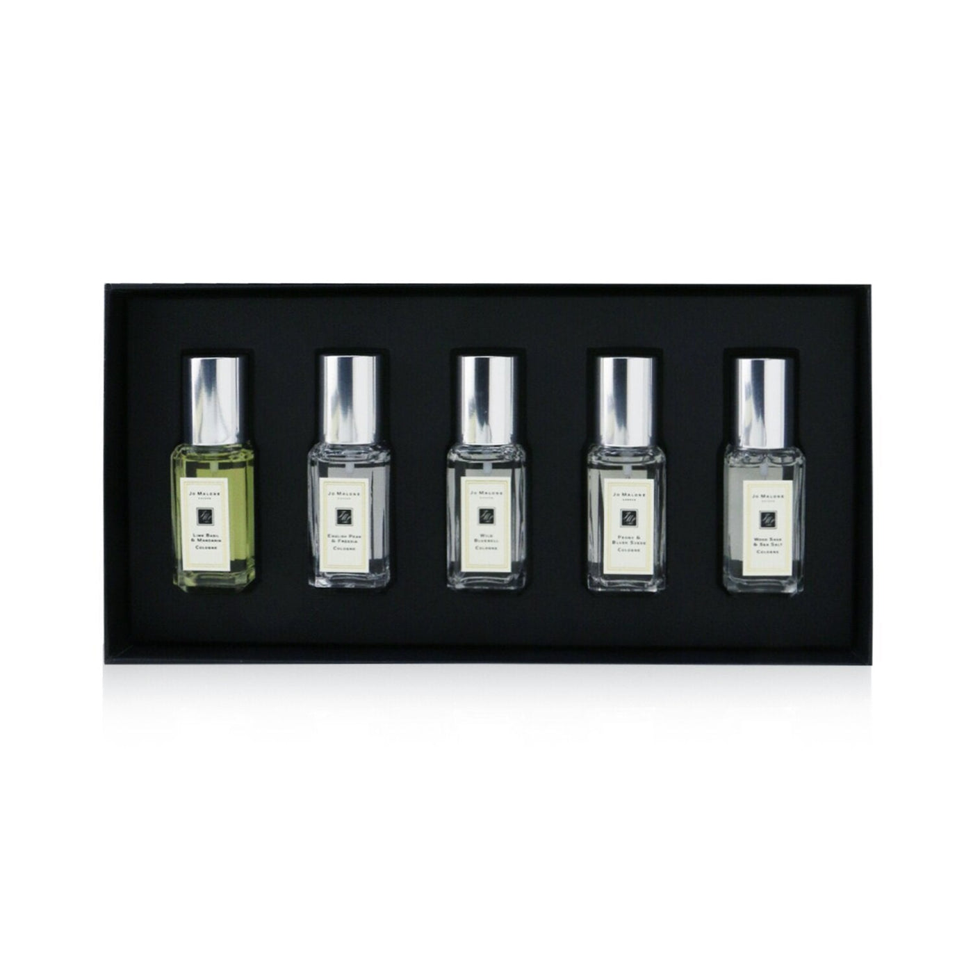 Jo Malone Cologne Collection: Lime Basil & Mandarin, English Pear & Freesia, Wild Bluebell, Peony & Blush Suede, Wood Sage &Sea Salt  5x9ml/0.3oz