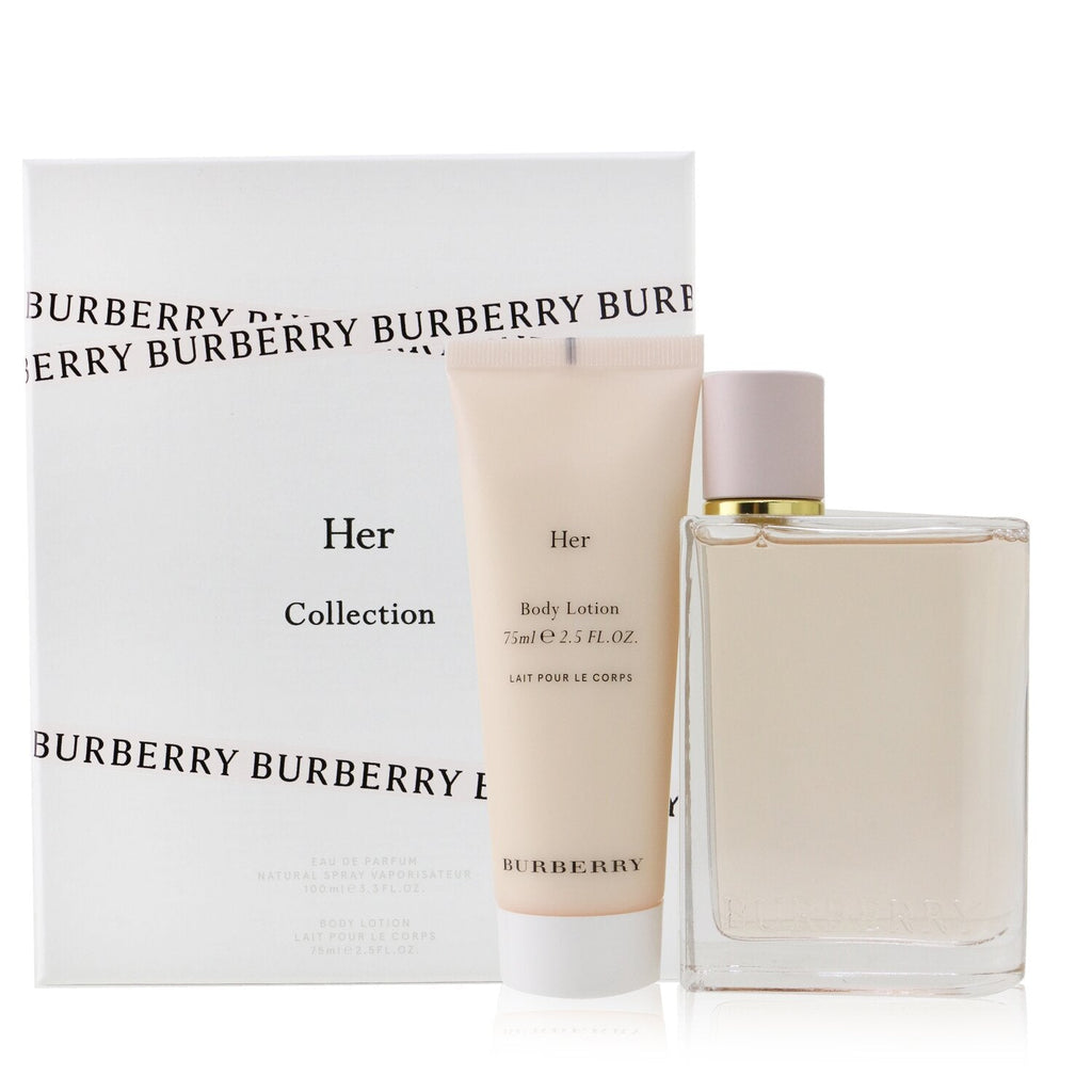 Burberry Burberry Her Coffret: Eau De Parfum Spray 100ml/3.3oz + Body Lotion 75ml /2.5oz  2pcs