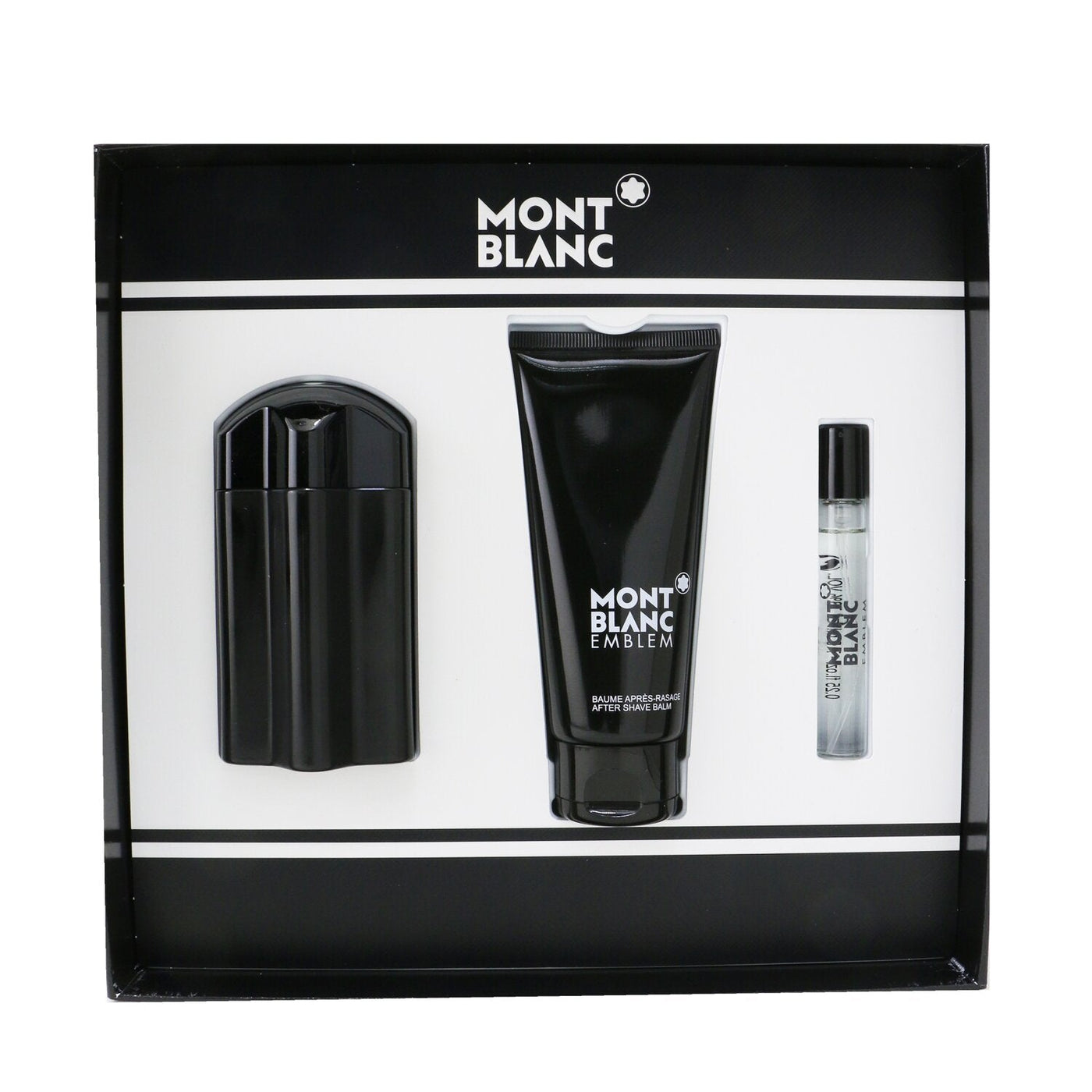 Montblanc Emblem Coffret: Eau De Toilette Spray 100ml/3.3oz + After Shave Balm 100ml/3.3oz + Eau De Toilette Spray 7.5ml/0.25oz  3pcs