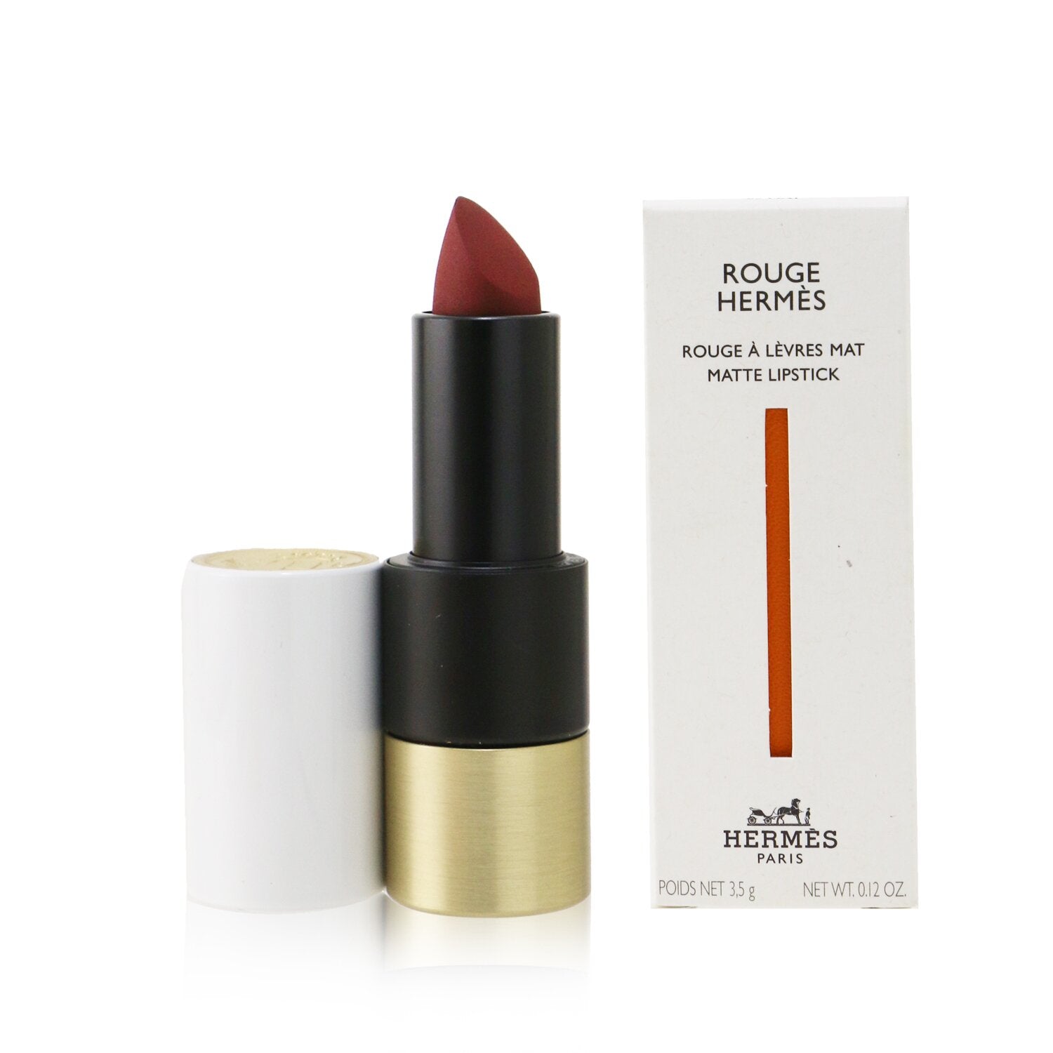 Hermes Rouge Hermes Matte Lipstick - # 71 Orange Brule (Mat)  3.5g/0.12oz