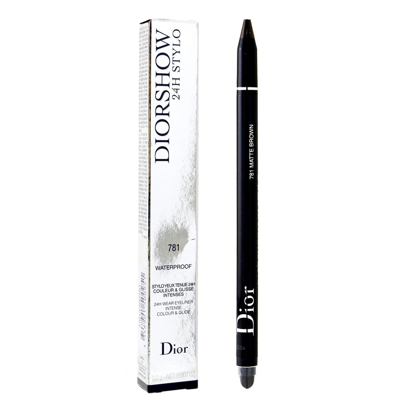 Christian Dior Diorshow Stylo 24H Wear Waterproof Creamy Eyeliner - # 076 Pearly Silver  0.3g