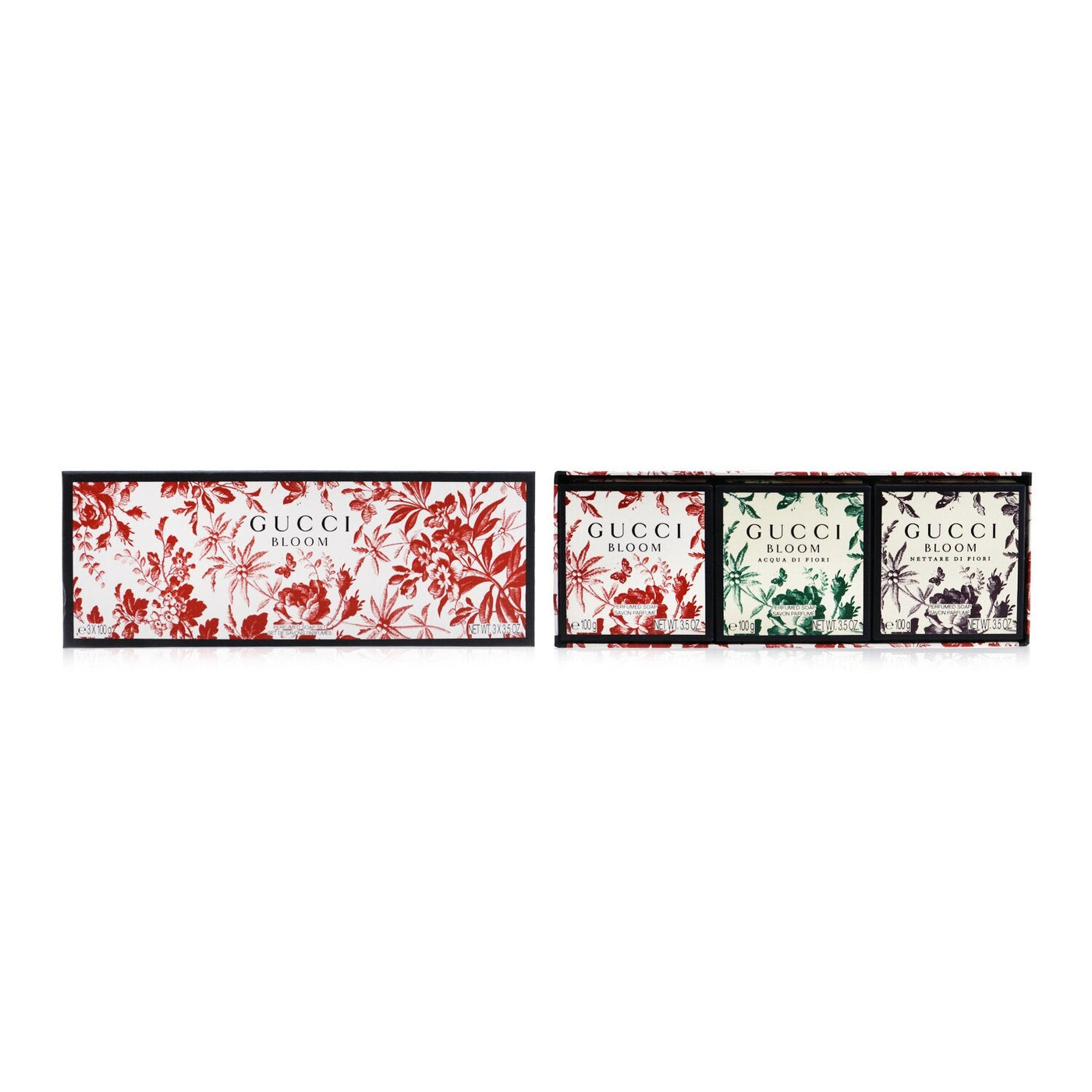 Gucci Bloom Perfumed Soap Coffret: Bloom + Bloom Acqua Di Fiori + Bloom Nettare Di Fiori  3x100g/3.5oz