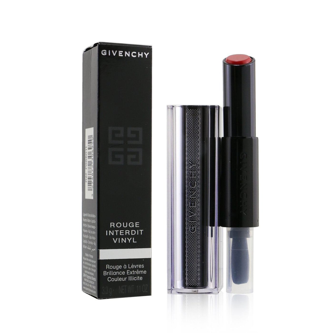 Givenchy Rouge Interdit Vinyl Extreme Shine Lipstick - # 12 Grenat Envoutant (Unboxed)  3.3g/0.11oz
