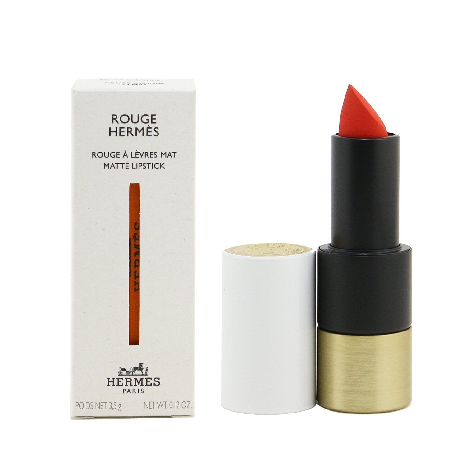 Hermes Rouge Hermes Matte Lipstick - # 64 Rouge Casaque (Mat)  3.5g/0.12oz