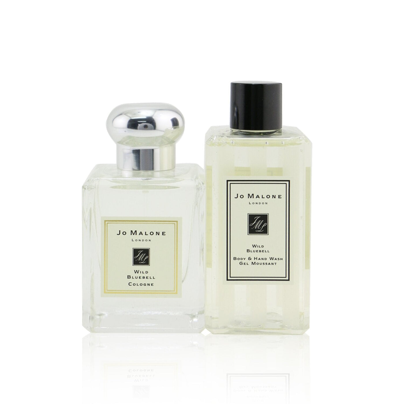 Jo Malone Wild Bluebell Travel Kit: Cologne Spray 50ml/1.7oz + Body & Hand Wash 100ml/3.4oz + Pouch  2pcs+Pouch
