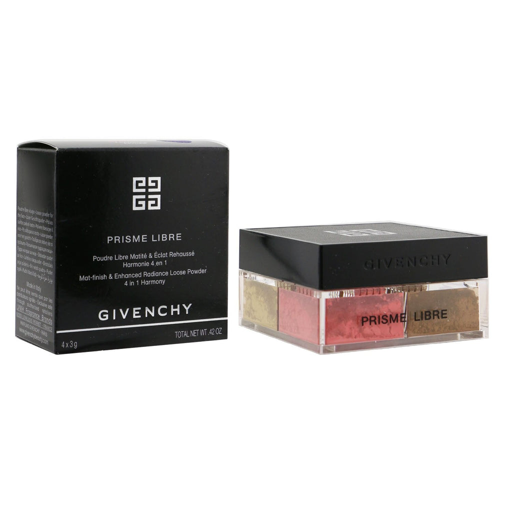 Givenchy Prisme Libre Mat Finish & Enhanced Radiance Loose Powder 4 In 1 Harmony - # 3 Voile Rose  4x3g/0.105oz