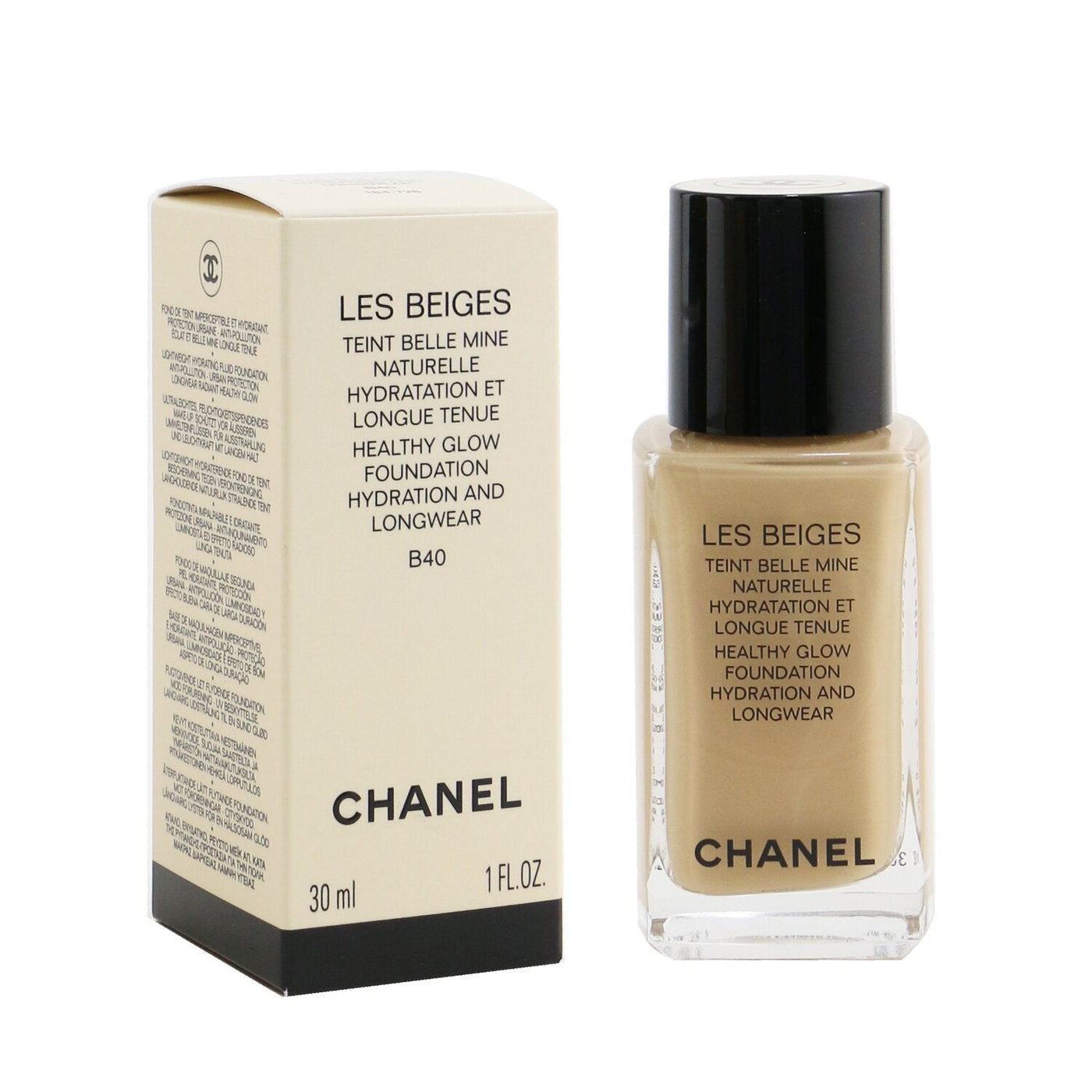 Chanel Les Beiges Teint Belle Mine Naturelle Healthy Glow Hydration And Longwear Foundation - # B20  30ml/1oz