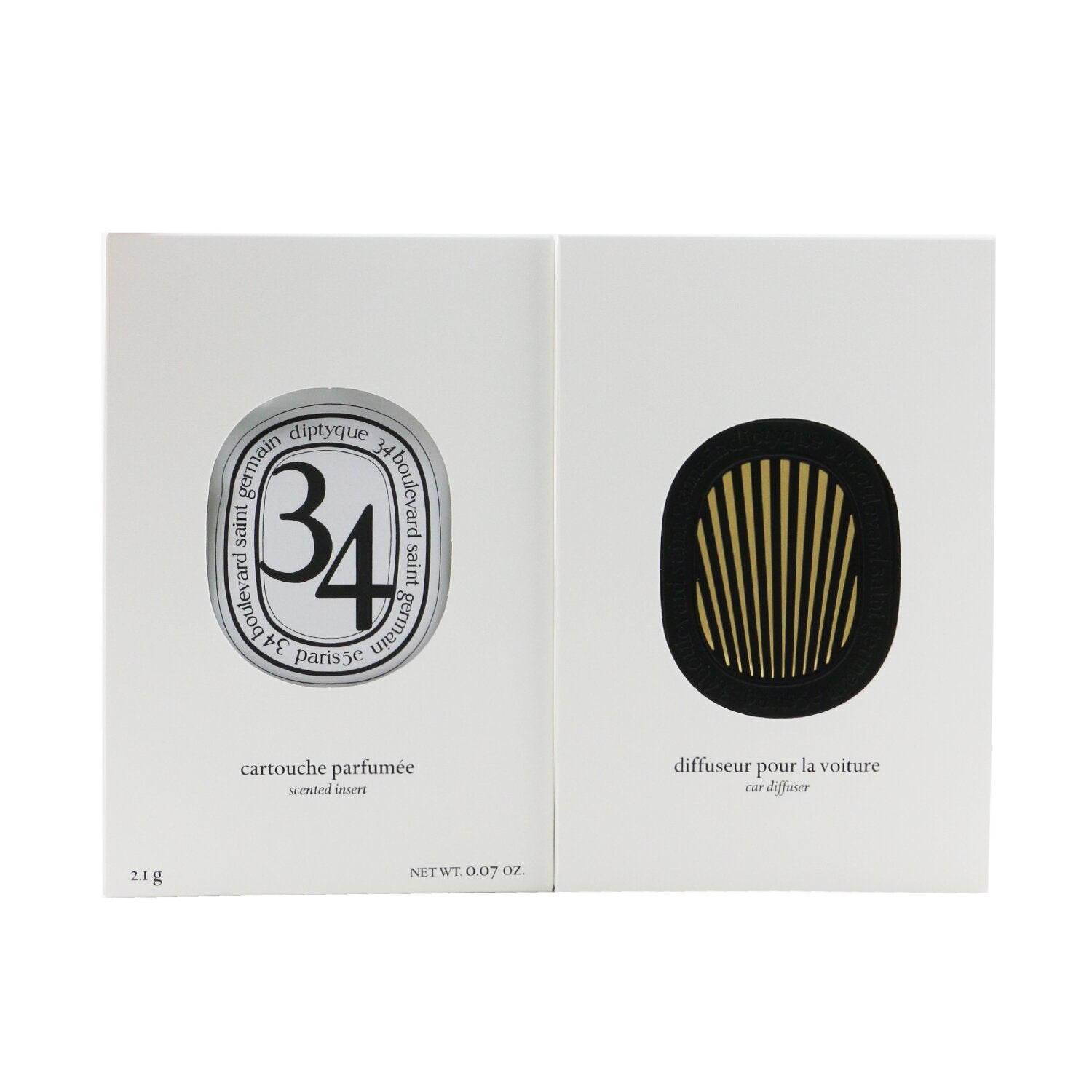 Diptyque Car Diffuser - 34 Boulevard Saint Germain  2.1g/0.07oz