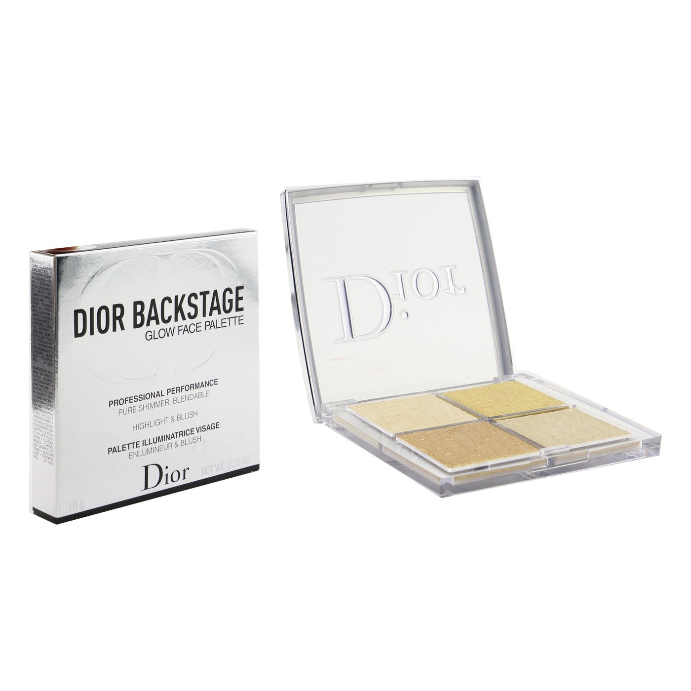 Christian Dior Backstage Glow Face Palette (Highlight & Blush) - # 004 Rose Gold  10g/0.35oz