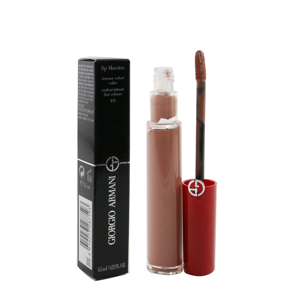 Giorgio Armani Lip Maestro Intense Velvet Color (Liquid Lipstick) - # 402 (Chinese Lacquer) (Unboxed)  6.5ml/0.22oz