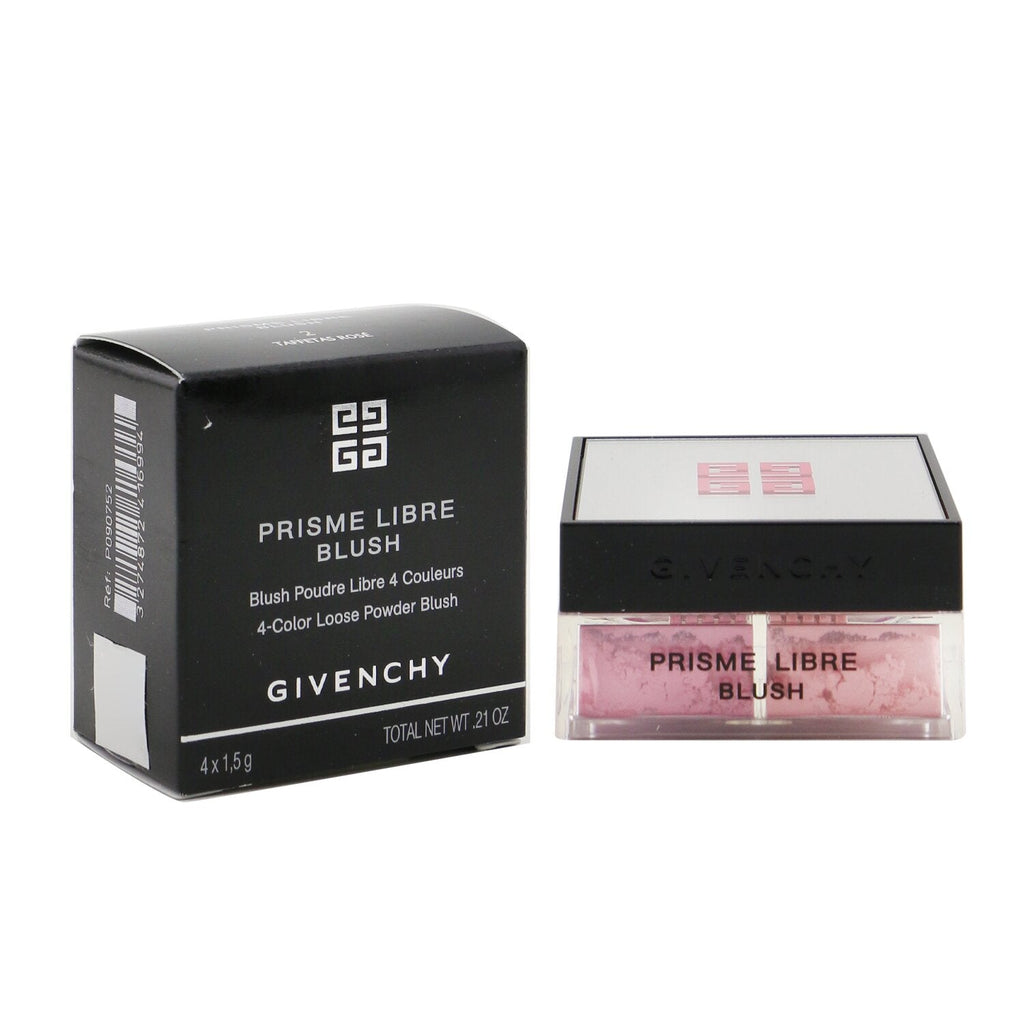 Givenchy Prisme Libre Blush 4 Color Loose Powder Blush - # 1 Mousseline Lilas (Pinkish Lilac)  4x1.5g/0.0525oz