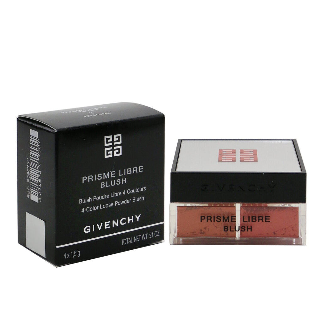 Givenchy Prisme Libre Blush 4 Color Loose Powder Blush - # 1 Mousseline Lilas (Pinkish Lilac)  4x1.5g/0.0525oz