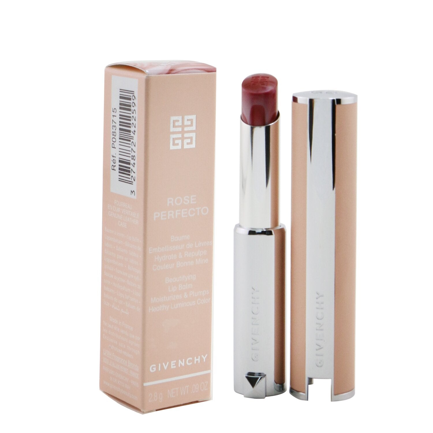 Givenchy Rose Perfecto Beautifying Lip Balm - # 110 Milky Nude (Brown-Beige)  2.8g/0.09oz