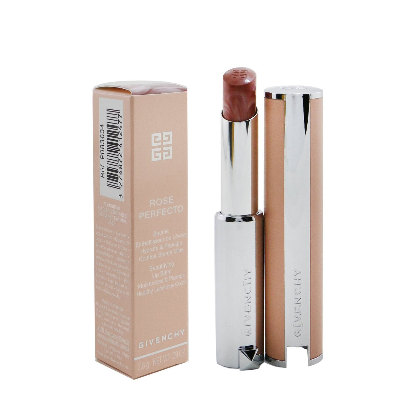 Givenchy Rose Perfecto Beautifying Lip Balm - # 37 Rouge Graine (Burgundy)  2.8g/0.09oz