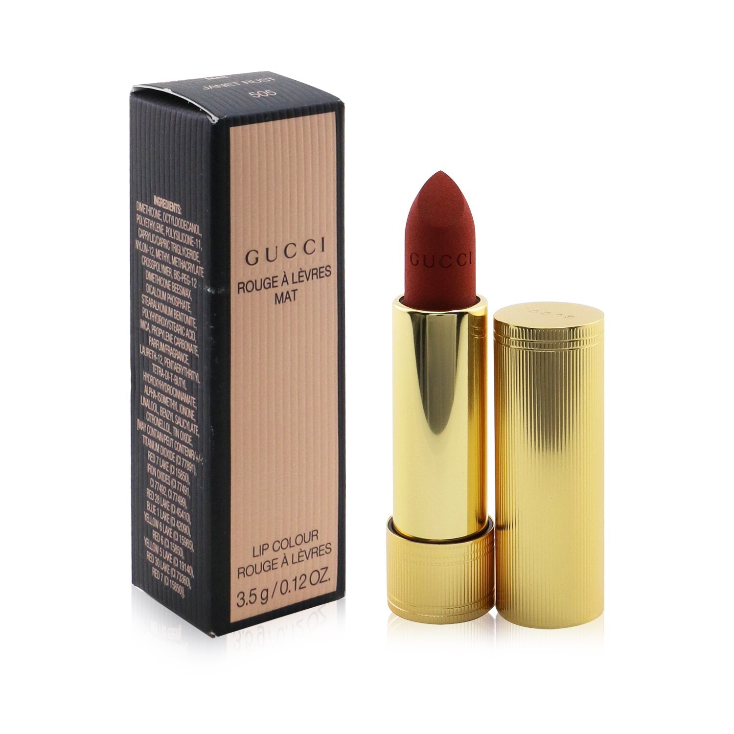 Gucci Rouge A Levres Mat Lip Colour - # 505 Janet Rust  3.5g/0.12oz