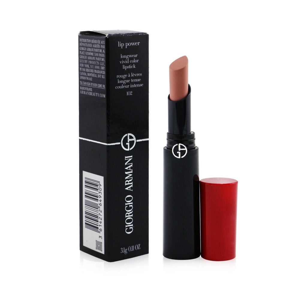 Giorgio Armani Lip Power Longwear Vivid Color Lipstick - # 202 Grazia  3.1g/0.11oz