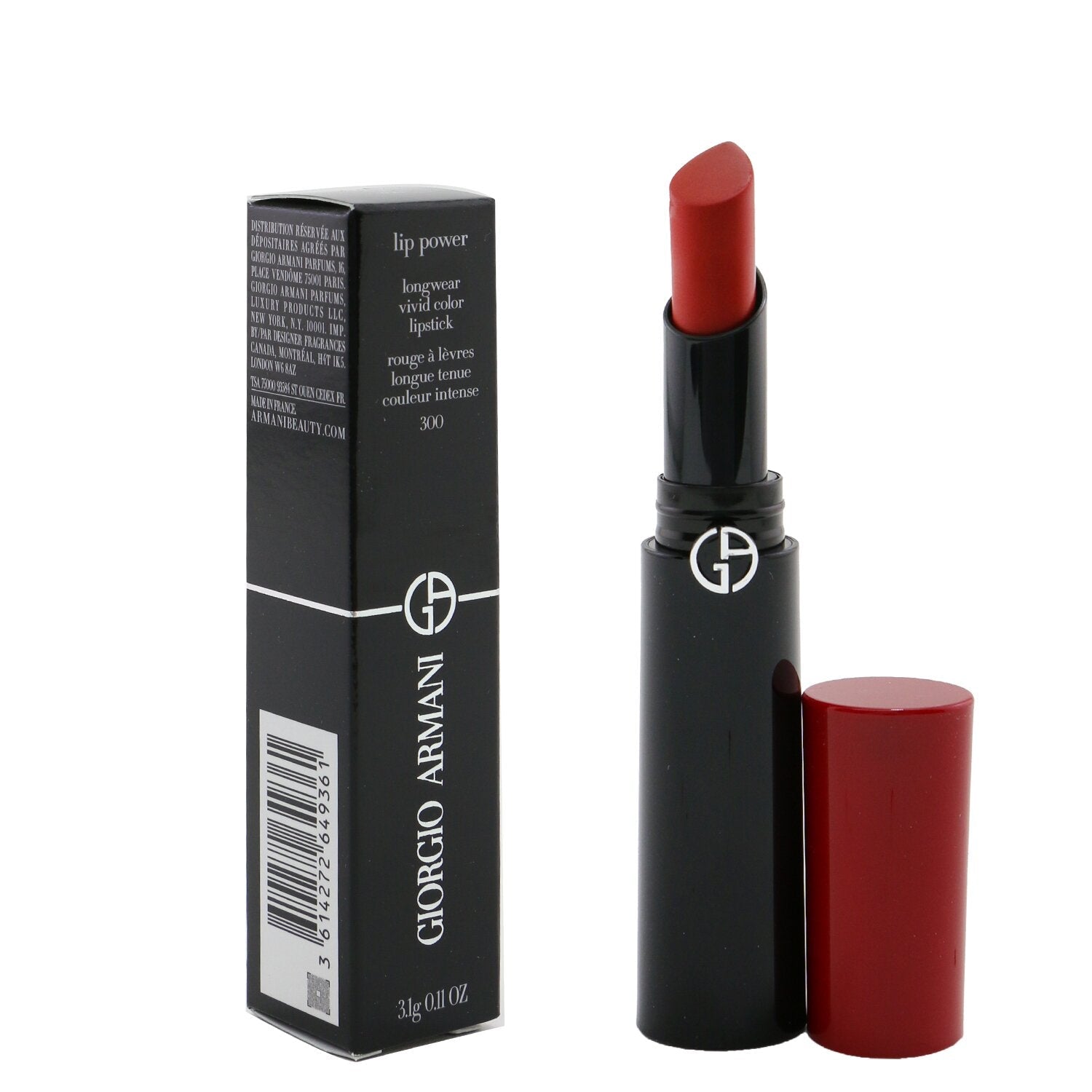 Giorgio Armani Lip Power Longwear Vivid Color Lipstick - # 303 Splendid  3.1g/0.11oz