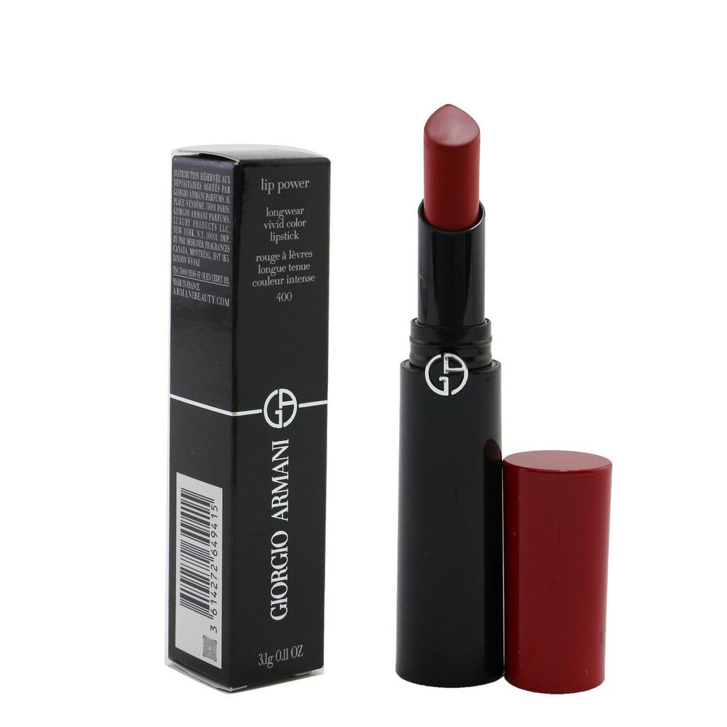 Giorgio Armani Lip Power Longwear Vivid Color Lipstick - # 504 Flirt  3.1g/0.11oz