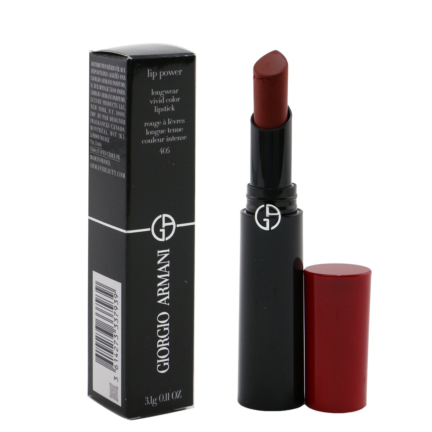 Giorgio Armani Lip Power Longwear Vivid Color Lipstick - # 501 Affectionate  3.1g/0.11oz