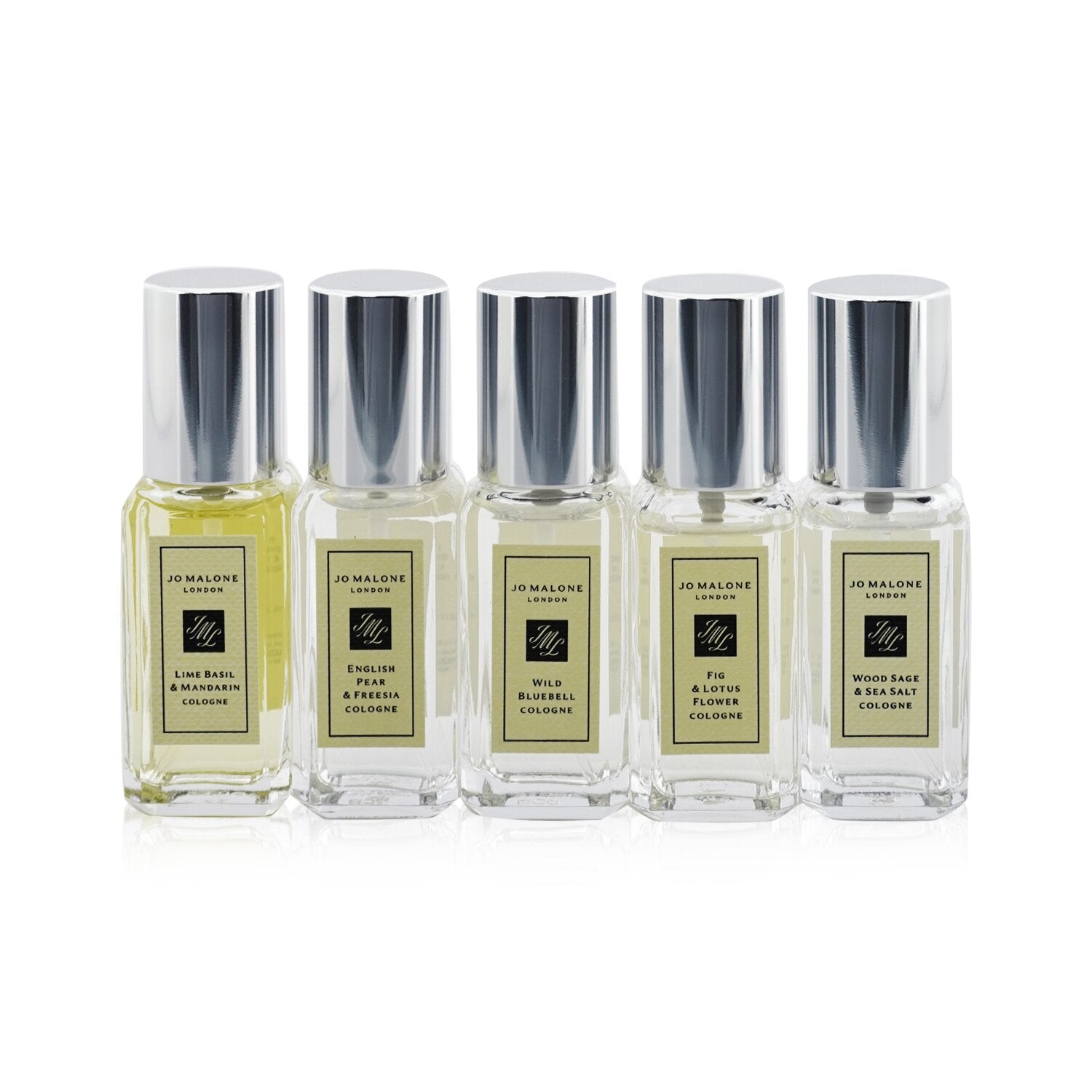 Jo Malone Cologne Collection: Lime Basil & Mandarin, English Pear & Freesia, Wild Bluebell, Fig & Lotus Flower, Wood Sage & Sea Salt  5x9ml/0.3oz